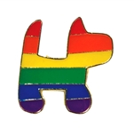 Rainbow Dog Pin